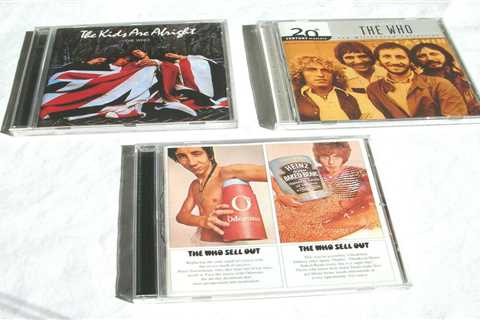 3 Beautiful WHO CDs: THE WHO SELL OUT, THE KIDS ARE ALRIGHT, THE BEST OF THE WHO