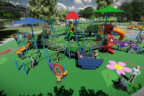 Universally accessible playground planned on the banks of the river Lansing