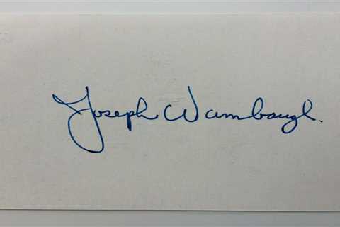 Joseph Wambaugh - Best Selling Author of Crime - Original Hand Signed Autograph