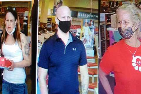 Deputies looking for Famous Footwear theft suspects