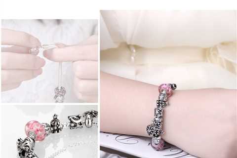 pink flower bracelet best sell