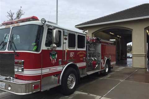 Firefighters tackle the two-alarm campfire in Richmond