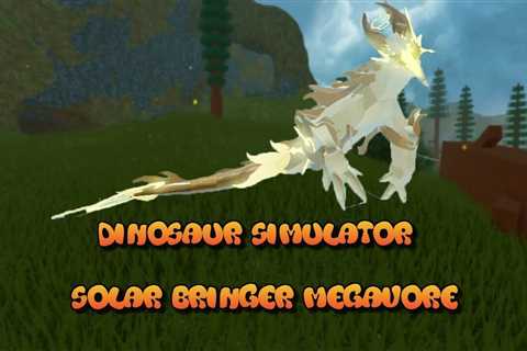 Roblox Dinosaur Simulator Solar Bringer Megavore (Skin) *BEST SELLING*