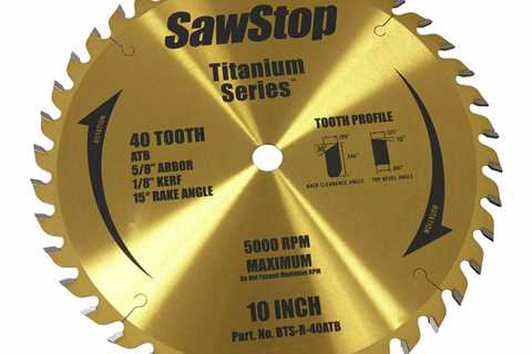 *BEST SELLING* Sawstop - Titanium Series 40T Combination Blade