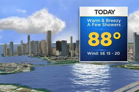 Mostly sunny Monday, highs in the upper 80s – CBS Miami