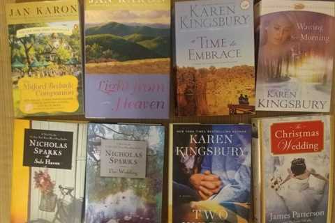 Books-8 from Best Selling Authors-Sparks, Kingsbury, Patterson, Karon-(See List)