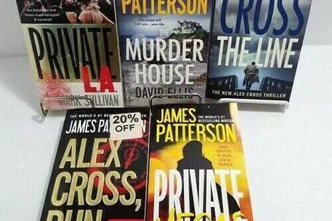 James Patterson Thriller World's Best Selling Author Lot of 5 Books