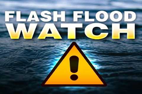 Flash Flood Watch issued for most of the area