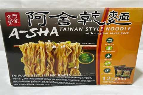 A-SHA Tainan Style Noodle with Original Sauce Taiwan Best Sell Ramen 12 Pack NEW