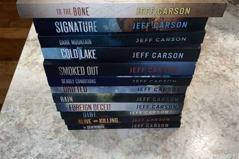 Lot of 12 Jeff Carson Soft Back Books, Best Selling Author, To The Bone, Drifted