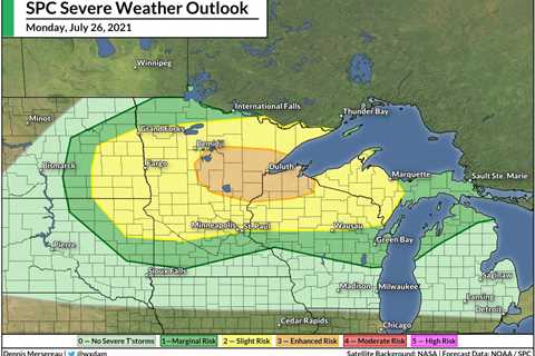 Dangerous Overnight Storms Are Possible In The Upper Midwest On Monday