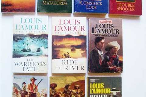 Lot of 10 Louis L'Amour Books, Best Selling Western Novels