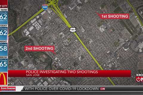 Police are investigating 2 totally different shootings in San Jose