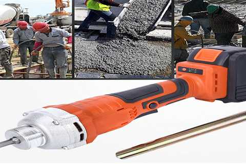 Handheld Concrete Vibrator Lithium-Ion Cordless 35mm w/  Vibrating Rod BEST SELL