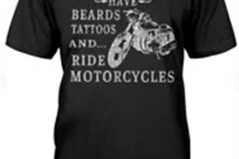 Best Selling dad beards tatoos and ride motor Classic T-Shirt Unisex