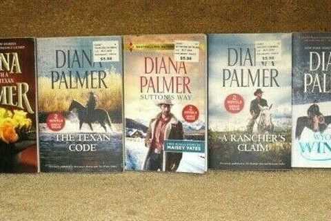 Lot of 5 Books Novels by Diana Palmer:  Best Selling Western Cowboy Romance