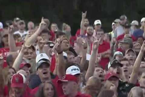 Hundreds of NC State fans welcome the Wolfpack baseball team back to Raleigh :: WRALSportsFan.com