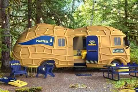 Mr. Peanut rents his iconic Nutmobil