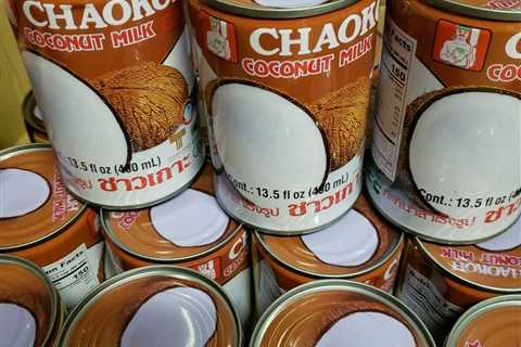 ??? 6 CANS Chaokoh Coconut MILK CAN. BEST SELLING USED FOR ?‍? ?