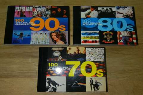 100 BEST SELLING ALBUMS OF THE 70's 80's 90's LOT OF (3) BOOKS 2004