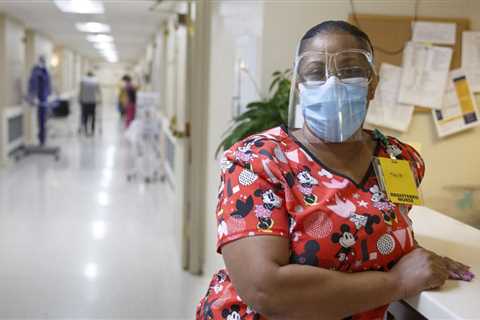 HONOR NURSES: Shantee Washington, nurse manager at a long-term facility, returned to connect with patients on local news