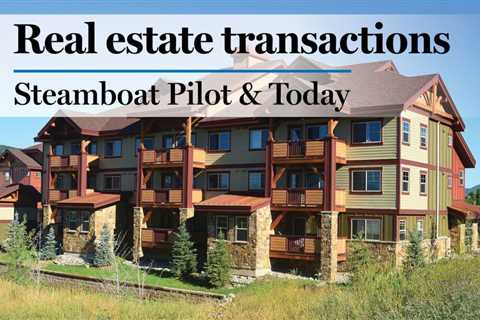 Routt County real estate sales total $27M for week of April 16 to 22