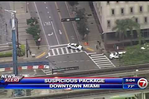 Police Investigate Suspicious Package in Downtown Miami and Bolt Nearby Buildings – WSVN 7News |  Miami News, Weather, Sports