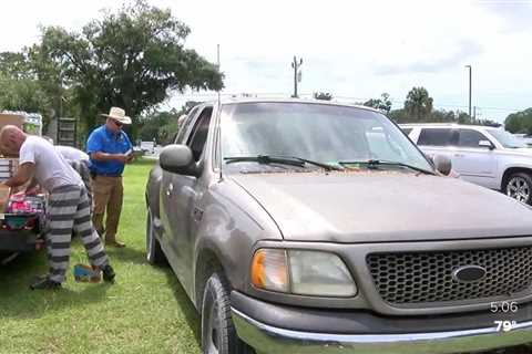 TCSO is distributing relief supplies to Steinhatchee residents who have been victims of floods