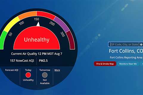 Cloud of smoke covers Fort Collins, air high quality warning from the town