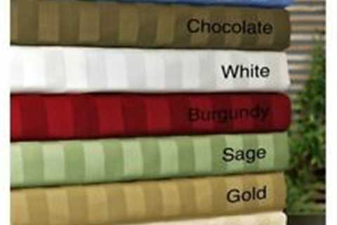 New Sell 600-Thread-Count Best 4PC Sheet Set 100% Cotton Stripe Multi Color