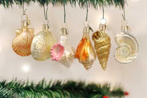 BEST SELLING!! Old World Christmas_Sea Shell Christmas Ornament Set