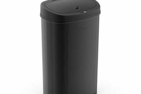 Best Sell 13.2 gal /50 L Motion Sensor Kitchen Garbage Can, Black Stainless Stee