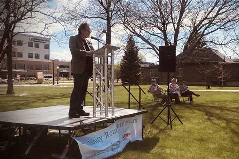 Casper gathers for a funeral event in the community