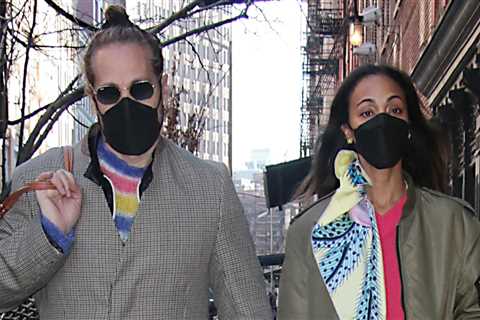 Zoe Saldana & Hubby Marco Perego Hold Hands During Walk Around NYC