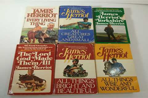 James Herriot Best Selling Author Lot Of 5 Veterinarian Books Paperback USED