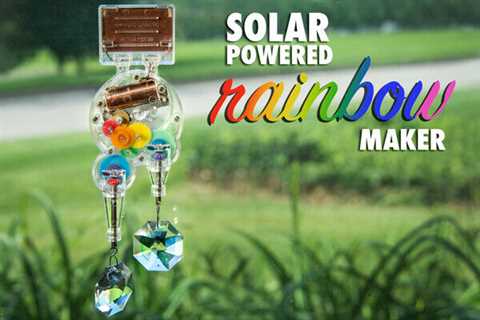 BEST SELLING - Kikkerland Solar Powered Double Rainbow Maker