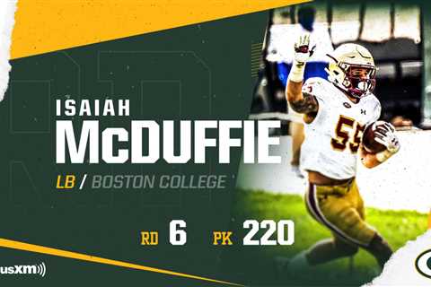 Packers select Boston College LB Isaiah McDuffie in sixth round, No. 220 overall