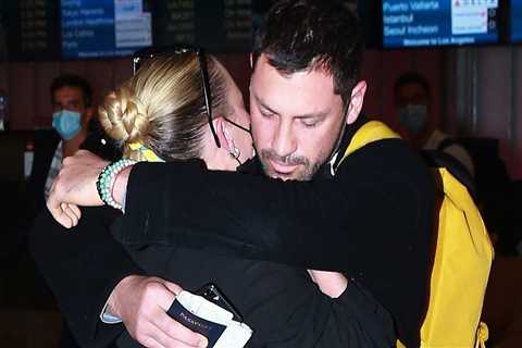 Maksim Chmerkovskiy has an emotional reunion with Peta Murgatroyd after returning home to LA