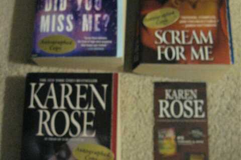 Karen Rose  Best Selling Author  Lot of 3 Books from Me Series All Autographed 