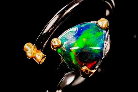 Best sell item Black Opal Ring Silver 925 Sterling  Size 9 /R202907