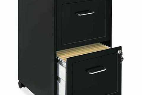 Best Sell 2 Drawers Steel Vertical Lockable Filing Cabinet, Black