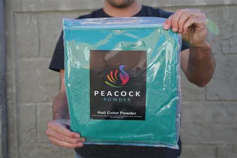 BEST SELLING!! Peacock Powder 5lb Bag Holi Color Powder - Green