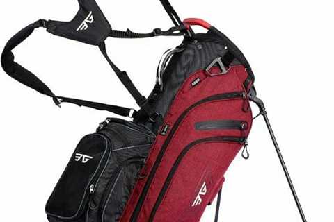 Best Selling Light Golf Stand Bag 14 + 1 Way Top Club Organizer, Red