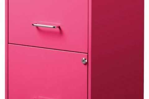 Best Sell File Cabinet 2 Drawer Metal, Pink