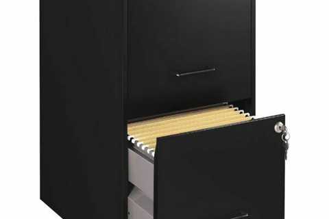 Best Sell 2 Drawers Vertical Steel Lockable Filing Cabinet, Black