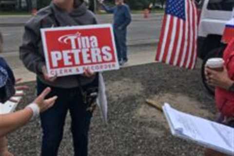 Tina Peters supporters rally in Grand Junction