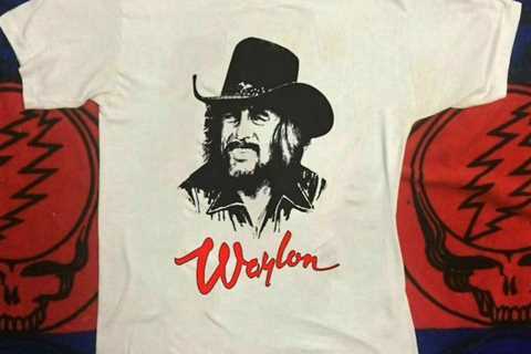 Best Selling Vintage 1984 Waylon Jennings Concert Tour Heavy Cotton LNH4932