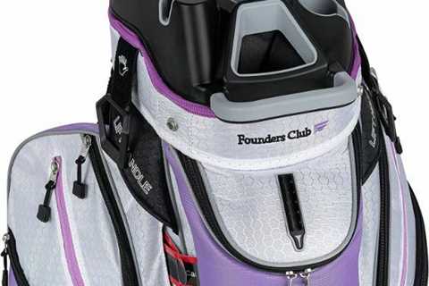 Best Sell Premium Cart Bag with 14 Way Organizer Divider Top, Purple