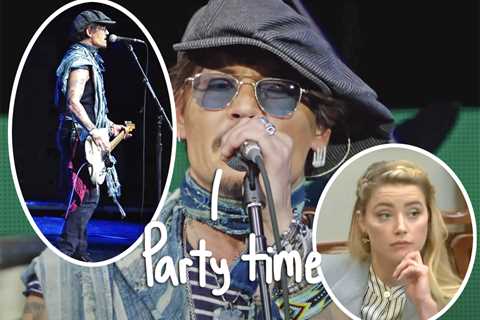 To celebrate?  Johnny Depp ROCKS DURING SURPRISE CONCERT DAYS AFTER DIFFAMATION PROCEEDING