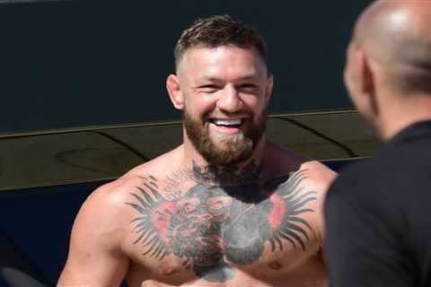 Conor McGregor goes nude in St Tropez and shares photos from Father’s Day outing